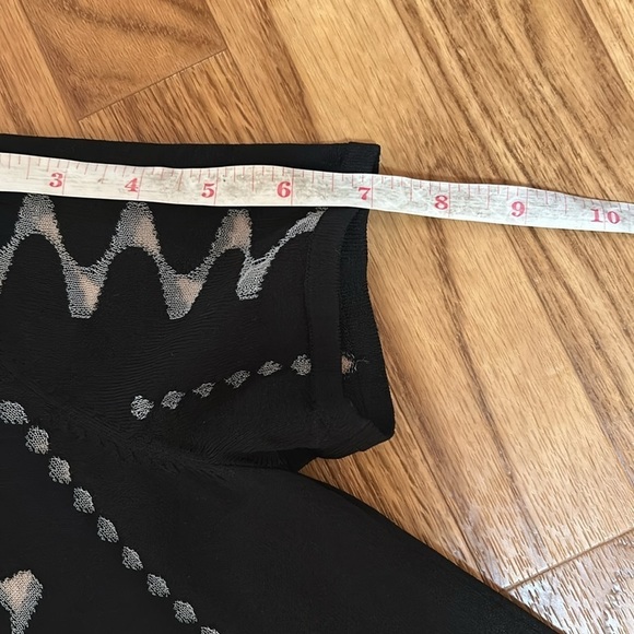 & Other Stories Smart Sheer Panel Black Dress SZ Small - Picture 9 of 11
